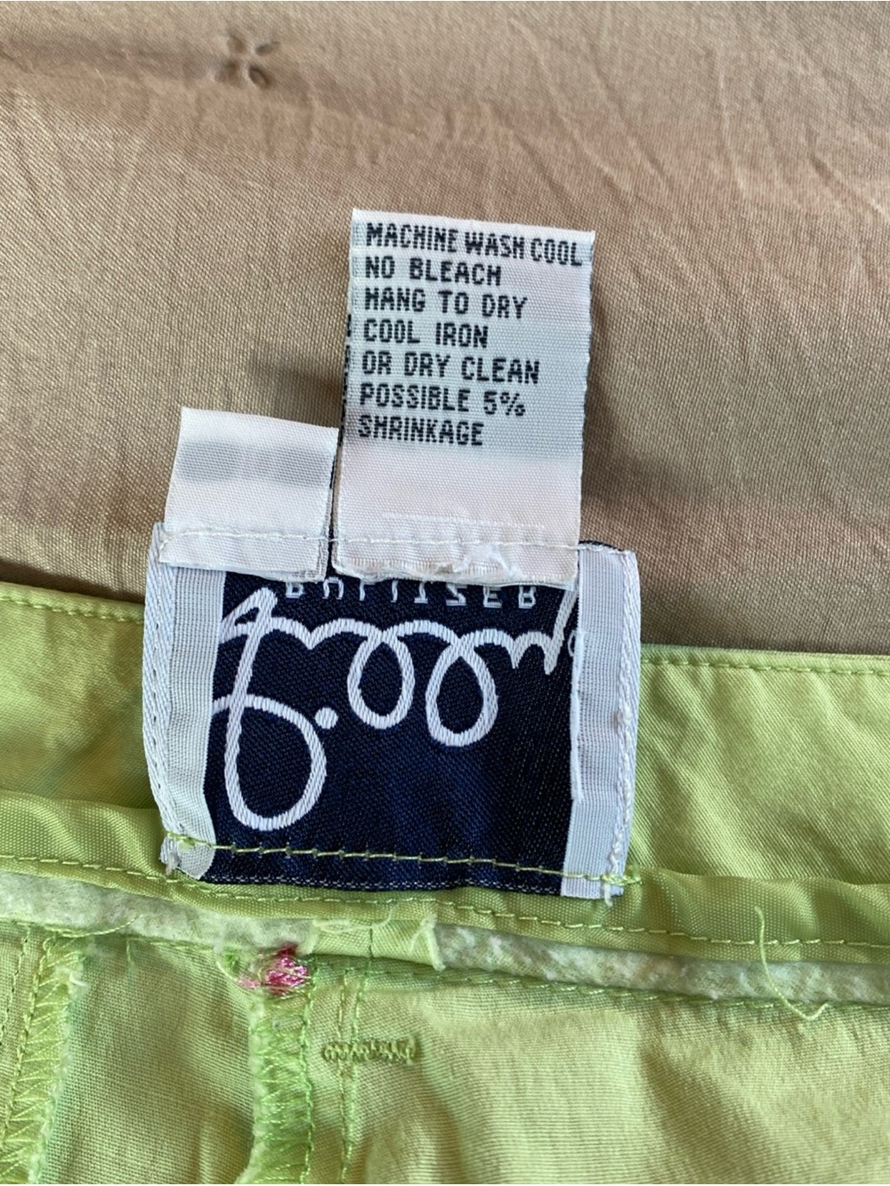 Lilly Pulitzer Pants Womens 10 Neon Green Golf Theme Embroidered Preppy Cropped - Picture 8 of 8